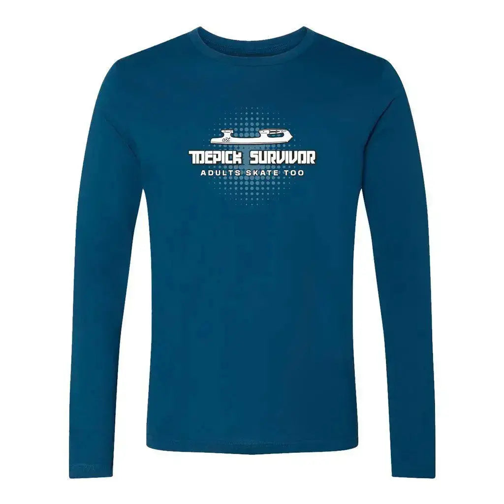 Toepick Survivor Unisex Cotton Long Sleeve Crew Adults Skate Too LLC