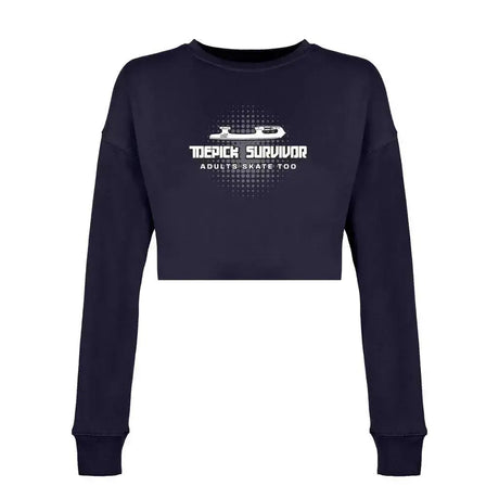 Toepick Survivor Women's Cropped Sweatshirt Adults Skate Too LLC