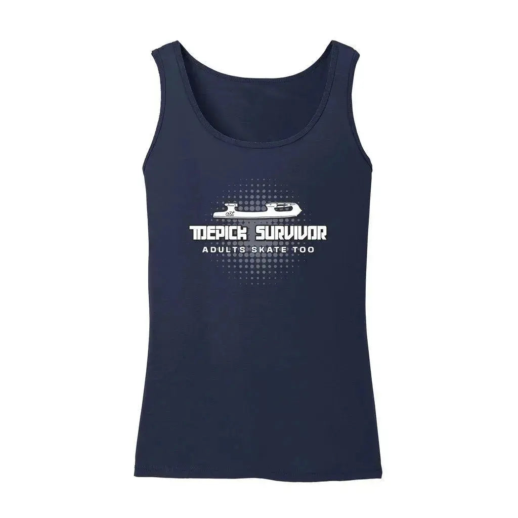 Toepick Survivor Women’s Softstyle Tank Top Adults Skate Too LLC