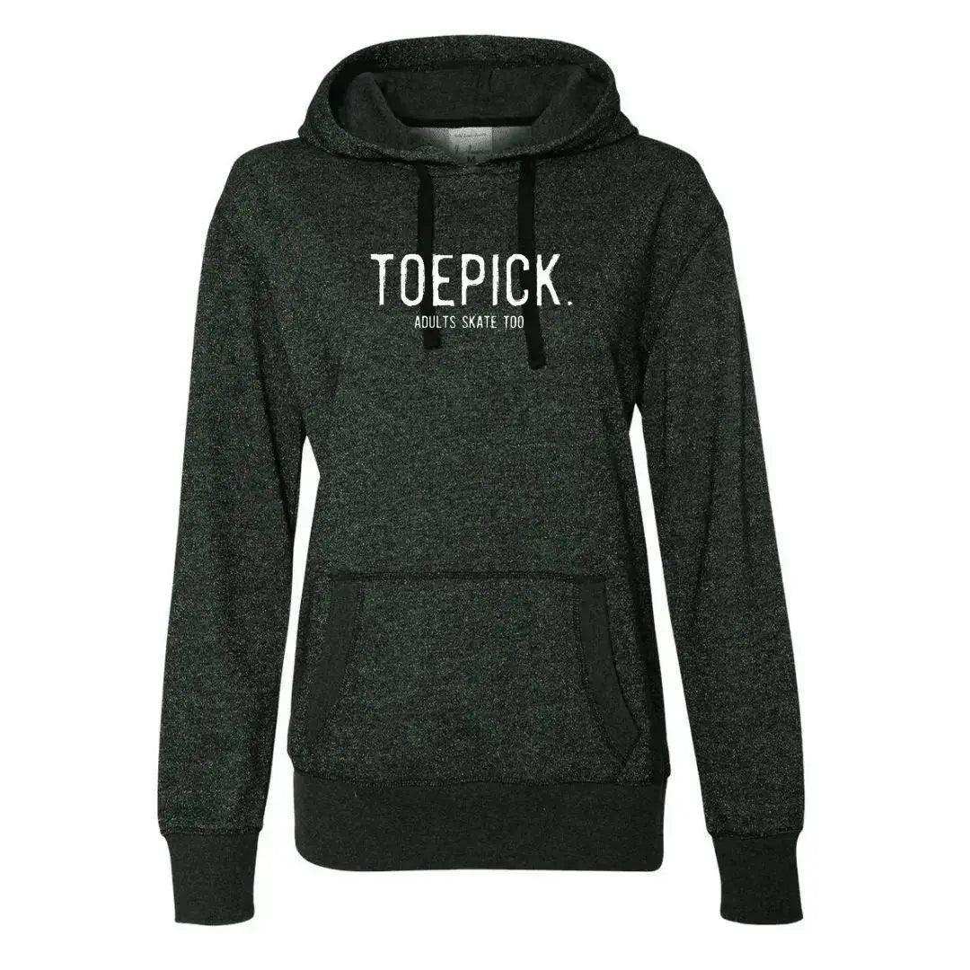 Toepick Glitter Hoodie - Adults Skate Too LLC