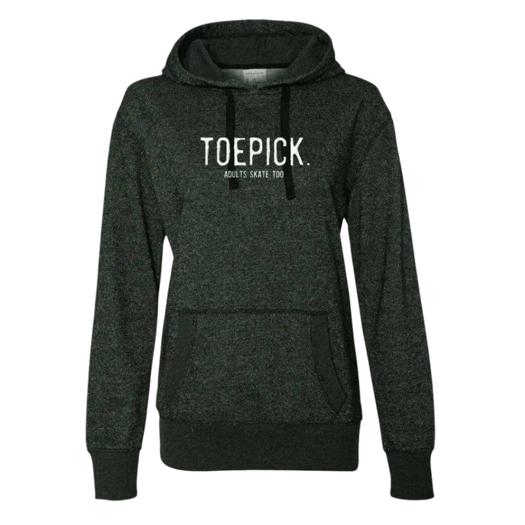 Toepick Glitter Hoodie - Adults Skate Too LLC