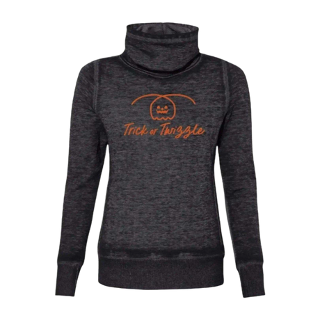 Trick or Twizzle Cowl Neck Sweatshirt - Adults Skate Too LLC