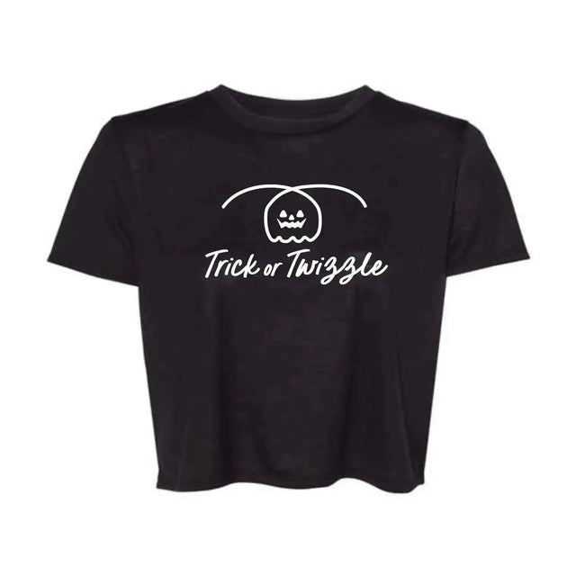 Trick or Twizzle Flowy Crop Tee - Adults Skate Too LLC