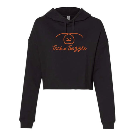 Trick or Twizzle Women's Lightweight Hooded Crop - XS Adults Skate Too LLC