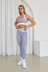 Astoria LUXE BALANCE Signature Sports Crop - Blue Lattice - Adults Skate Too LLC