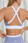 Astoria LUXE BALANCE Signature Sports Crop - Blue Lattice - Adults Skate Too LLC