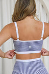 Astoria LUXE BALANCE Essential Sports Bra - Blue Lattice - Adults Skate Too LLC