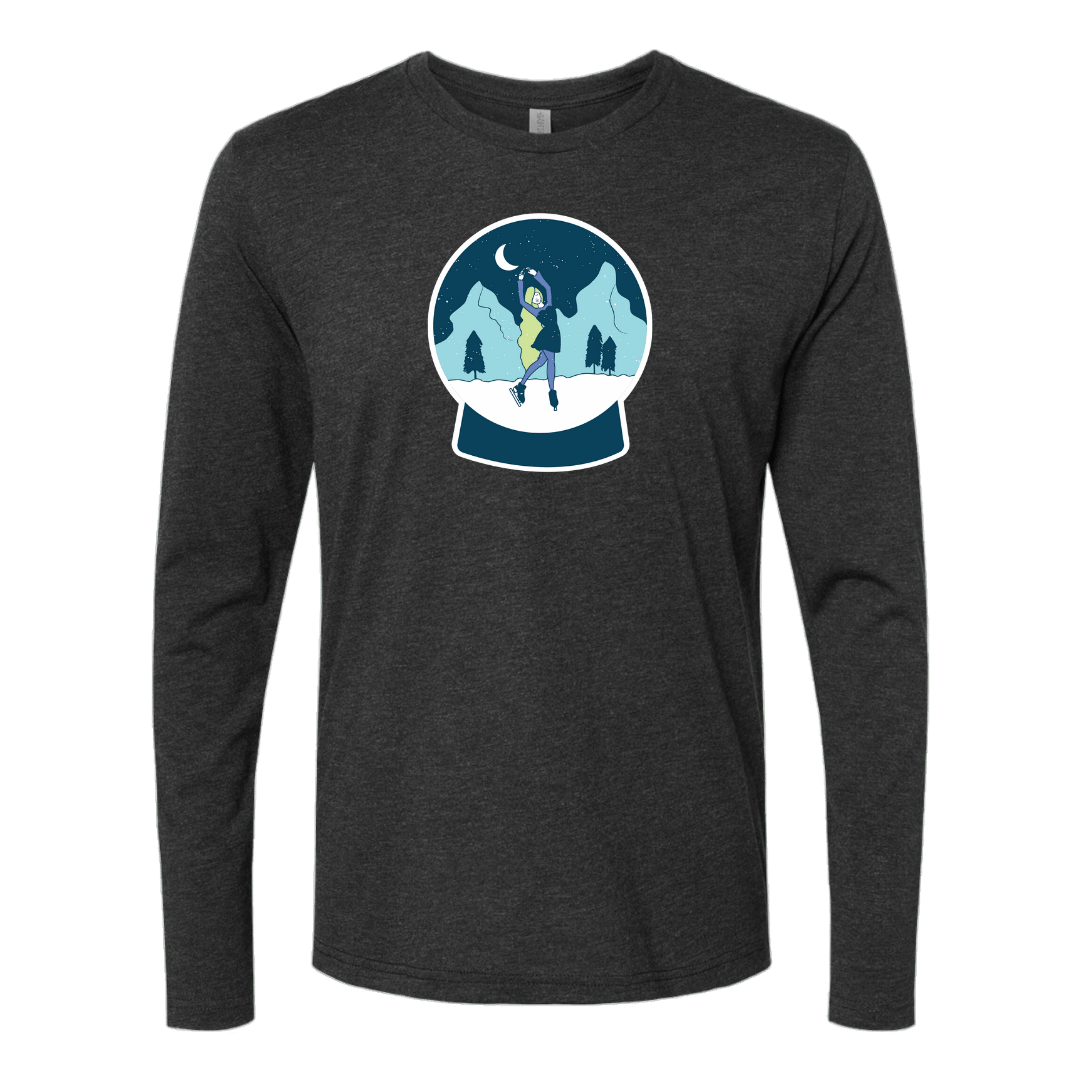 Snow Globe Skater Long Sleeve - Adults Skate Too LLC