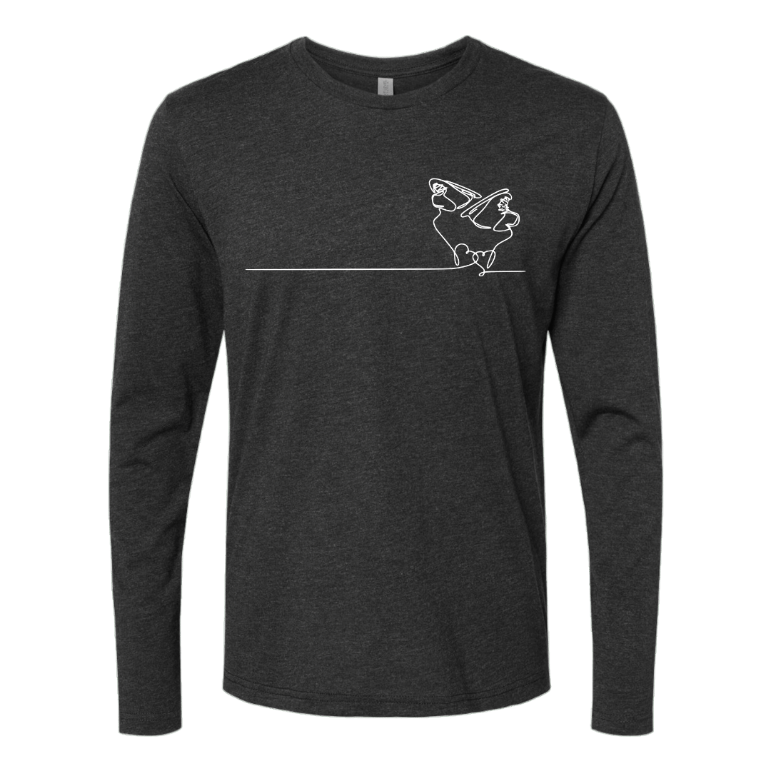 Ice Skate Heartstrings Long Sleeve - Adults Skate Too LLC