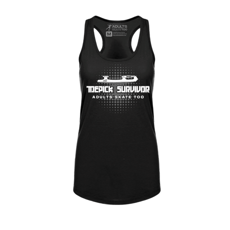 Toepick Survivor Racerback Tank - Adults Skate Too LLC