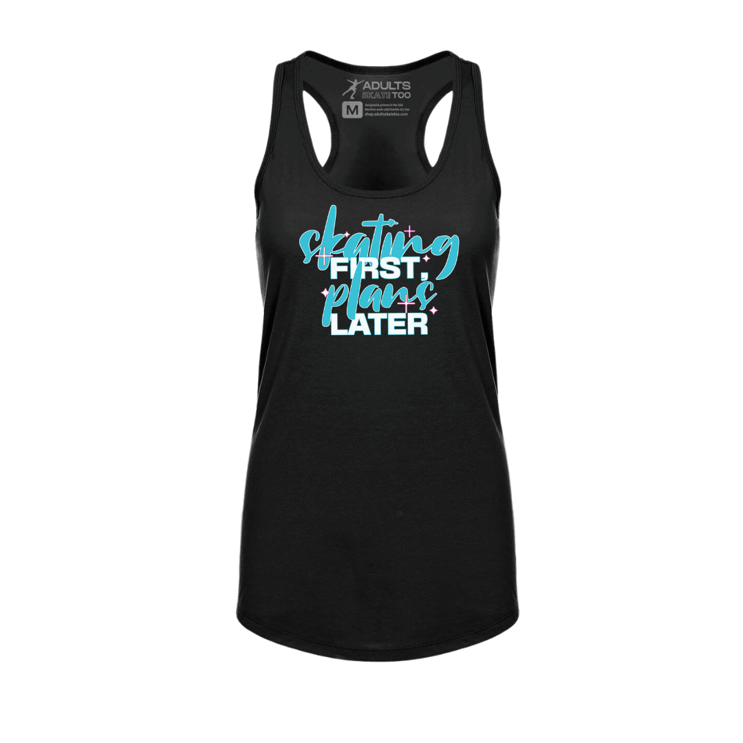 Skating First Racerback Tank - Adults Skate Too LLC