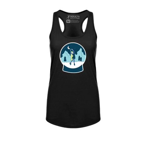 Snow Globe Skater Racerback Tank - Adults Skate Too LLC