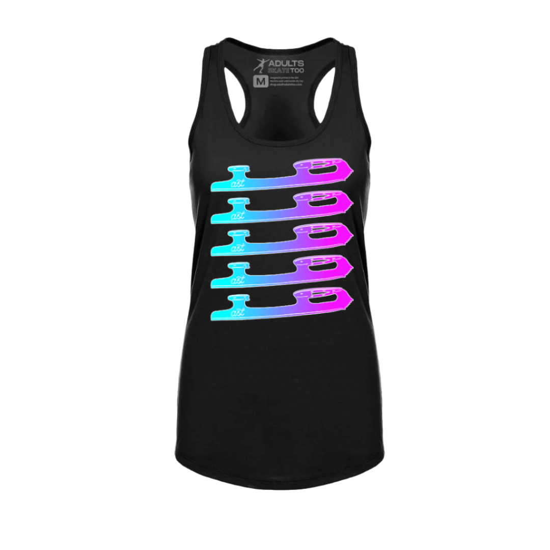 Ombre Blades Limited Racerback Tank