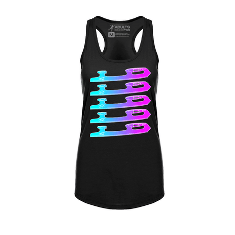 Ombre Blades Limited Racerback Tank - Adults Skate Too LLC