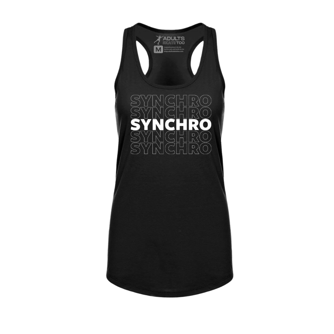 SYNCHRO Racerback Tank - Adults Skate Too LLC