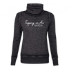 Sweat-shirt à col bénitier « Le patinage a mon cœur »