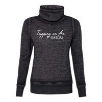 Sweat-shirt à col bénitier « Le patinage a mon cœur »