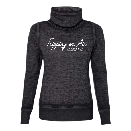 Tripping On Air Cowl Neck Sweatshirt - Adults Skate Too LLC