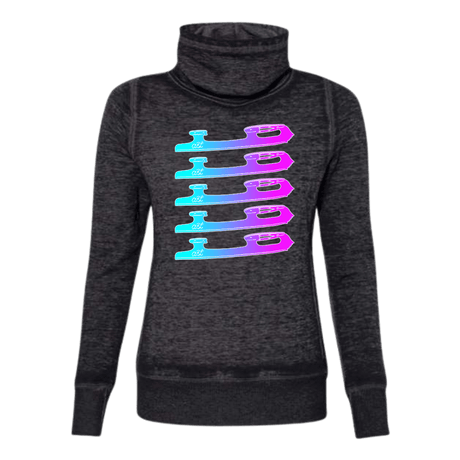 Ombre Blades Limited Cowl Neck Sweatshirt - Adults Skate Too LLC