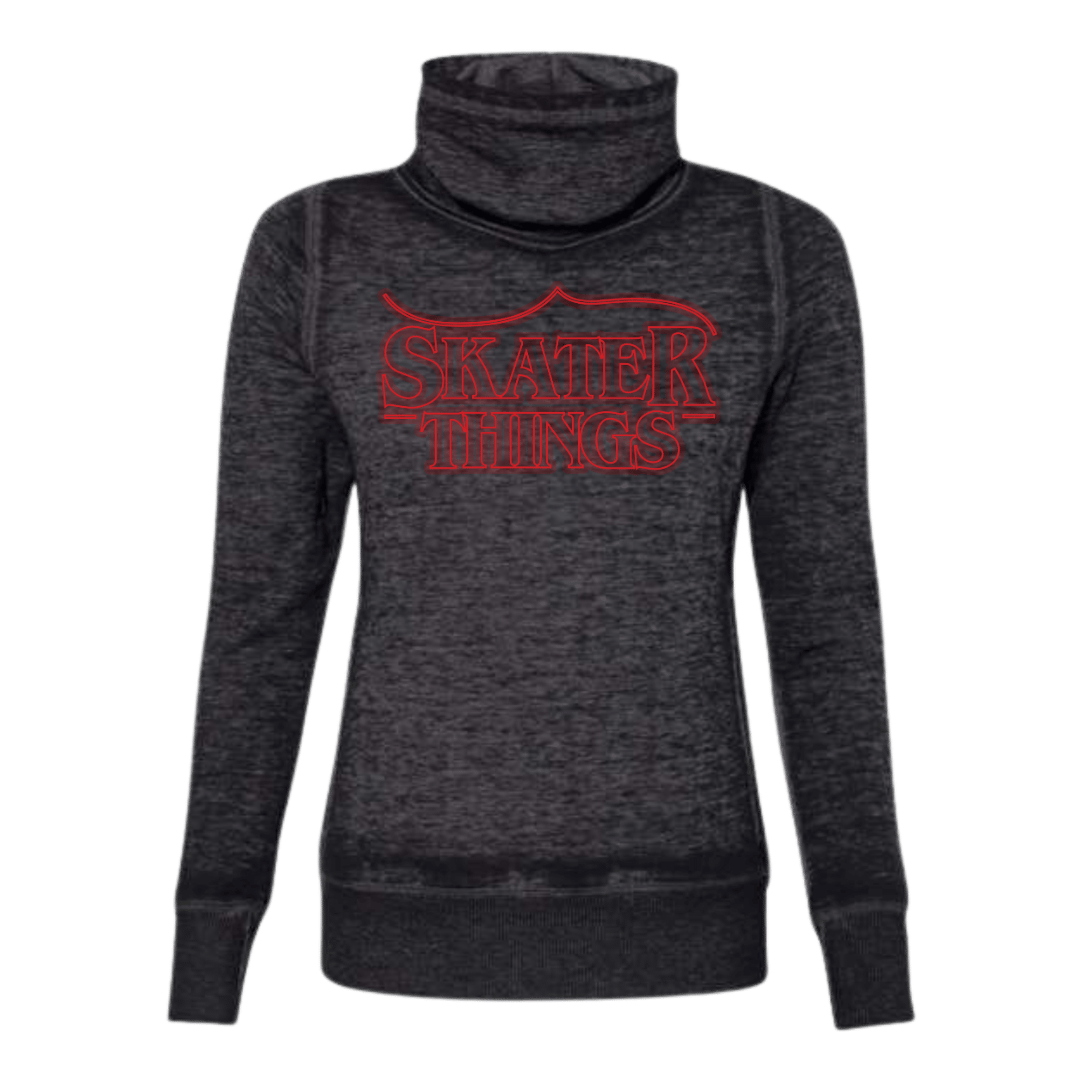 Skater Things Cowl Neck Sweatshirt - Adults Skate Too LLC