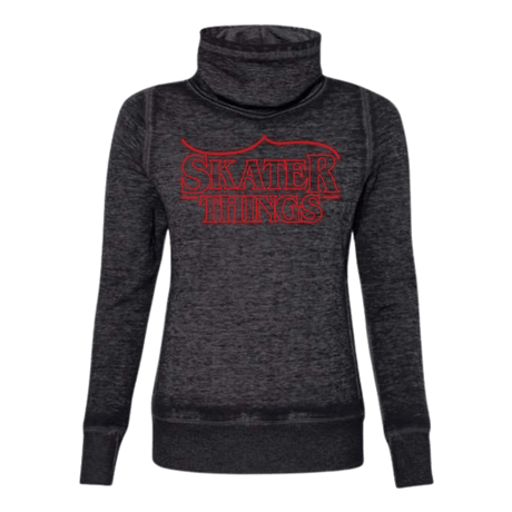 Skater Things Cowl Neck Sweatshirt - Adults Skate Too LLC