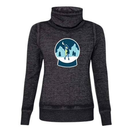 Snow Globe Skater Cowl Neck Sweatshirt - Adults Skate Too LLC