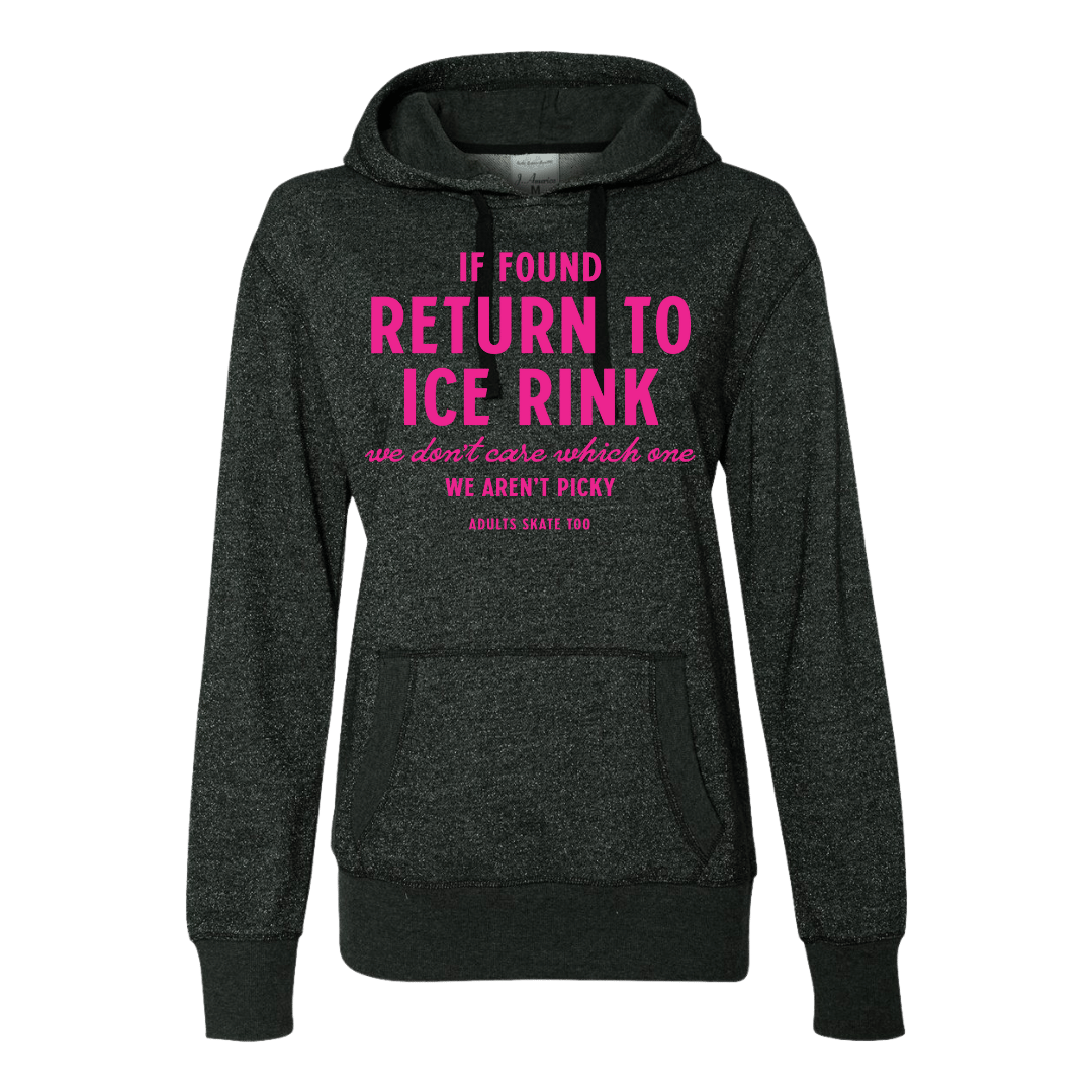 If Found Glitter Hoodie - Adults Skate Too LLC