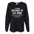 If Found Black Glitter Unisex Jersey Long Sleeve - M - Adults Skate Too LLC