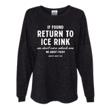 If Found Black Glitter Unisex Jersey Long Sleeve - M - Adults Skate Too LLC