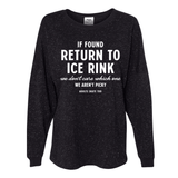 If Found Black Glitter Unisex Game Day Jersey Long Sleeve - M - Adults Skate Too LLC