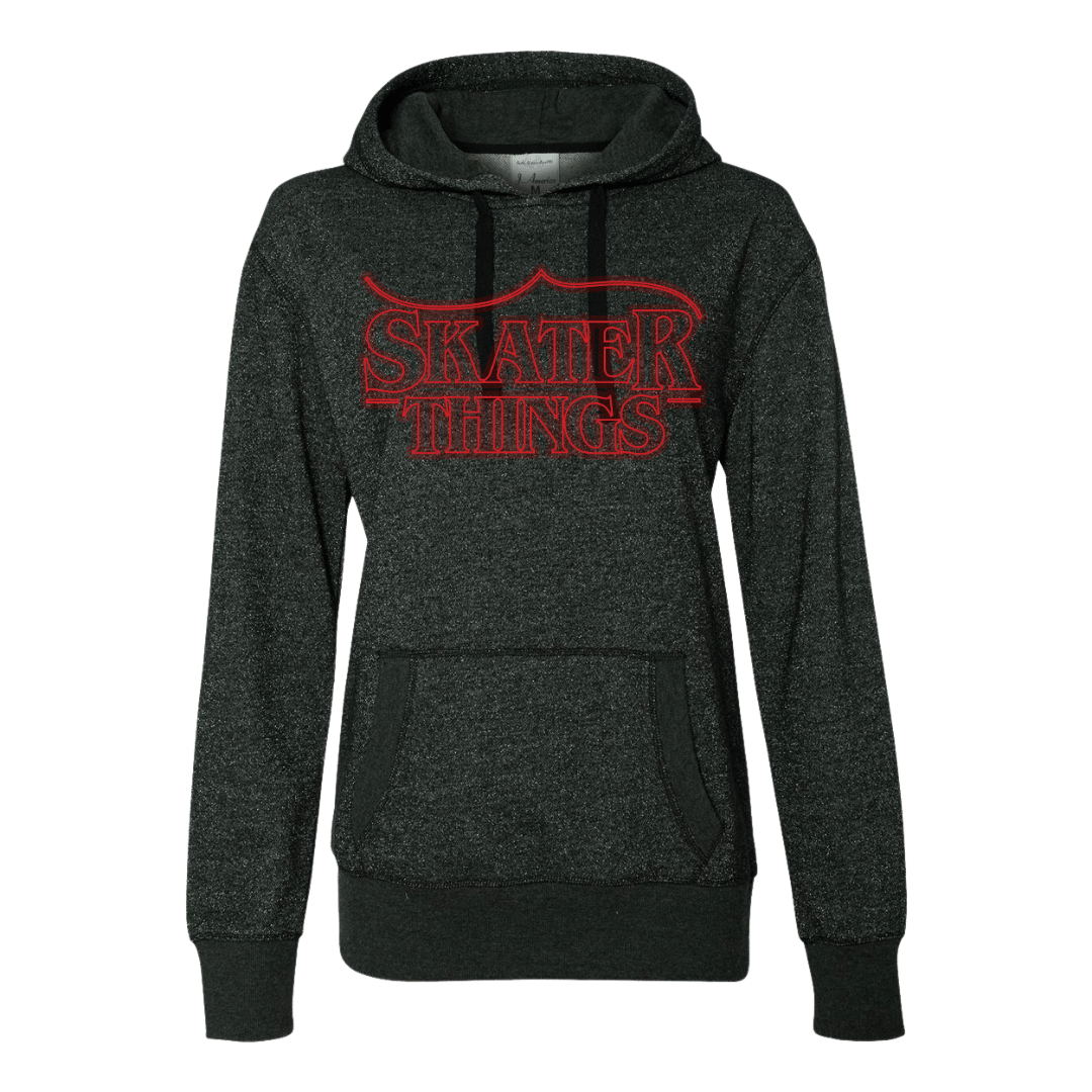 Skater Things Glitter Hoodie - Adults Skate Too LLC