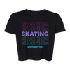 SKATING Flowy Crop Tee
