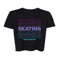 SKATING Flowy Crop Tee
