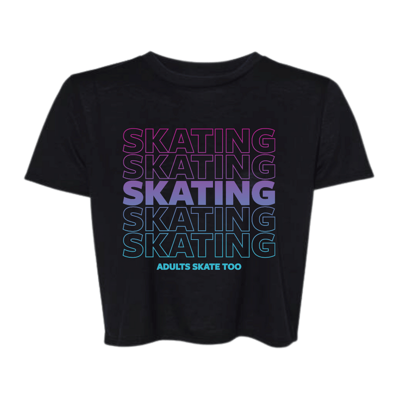 SKATING Flowy Crop Tee