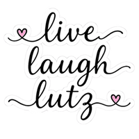 Live Laugh Lutz Stickers - Adults Skate Too LLC