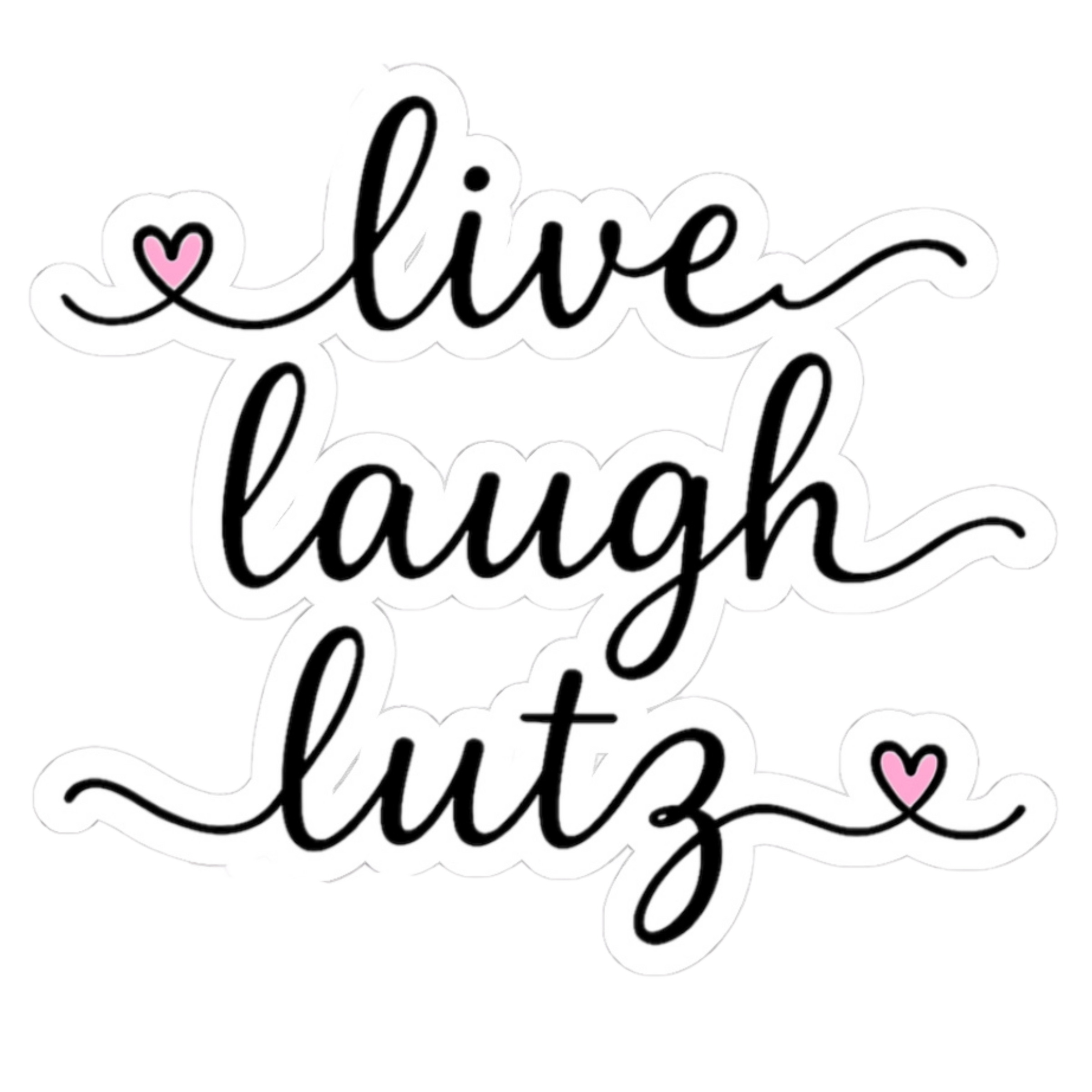 Live Laugh Lutz Stickers - Adults Skate Too LLC