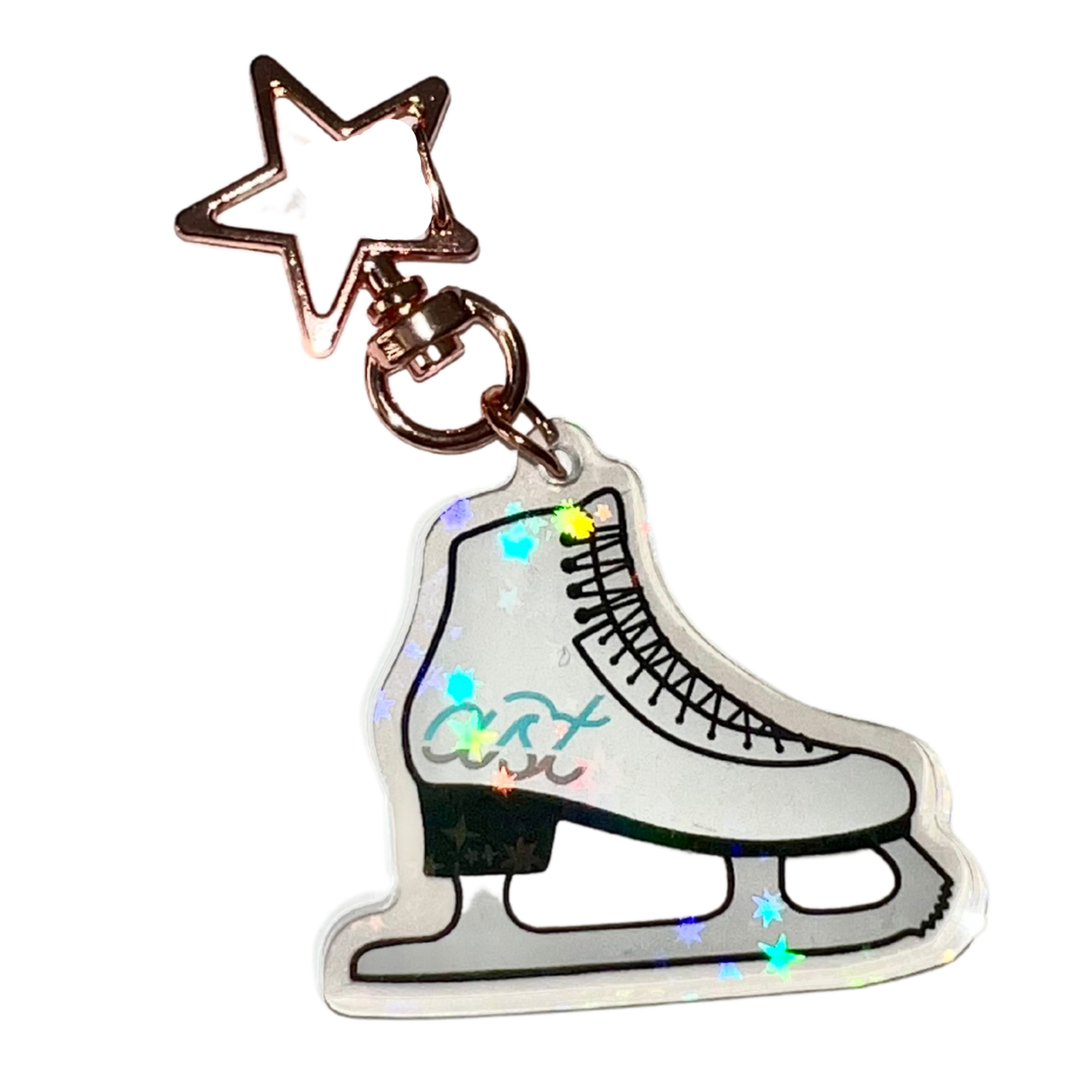 [VAULT] AST Holographic Skate Star Keychain