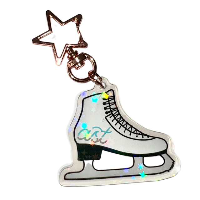 AST Holographic Skate Star Keychain