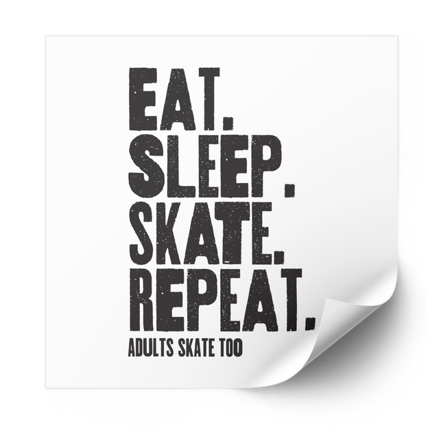 Eat Sleep Skate Repeat Plastisol Heat Transfer
