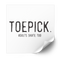 Toepick Plastisol Heat Transfer - Adults Skate Too LLC