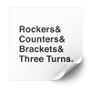 Rockers & Counters & Brackets & Three Turns Plastisol Heat Transfer