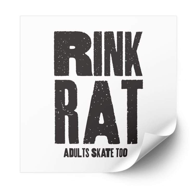 Rink Rat Plastisol Heat Transfer - Adults Skate Too LLC
