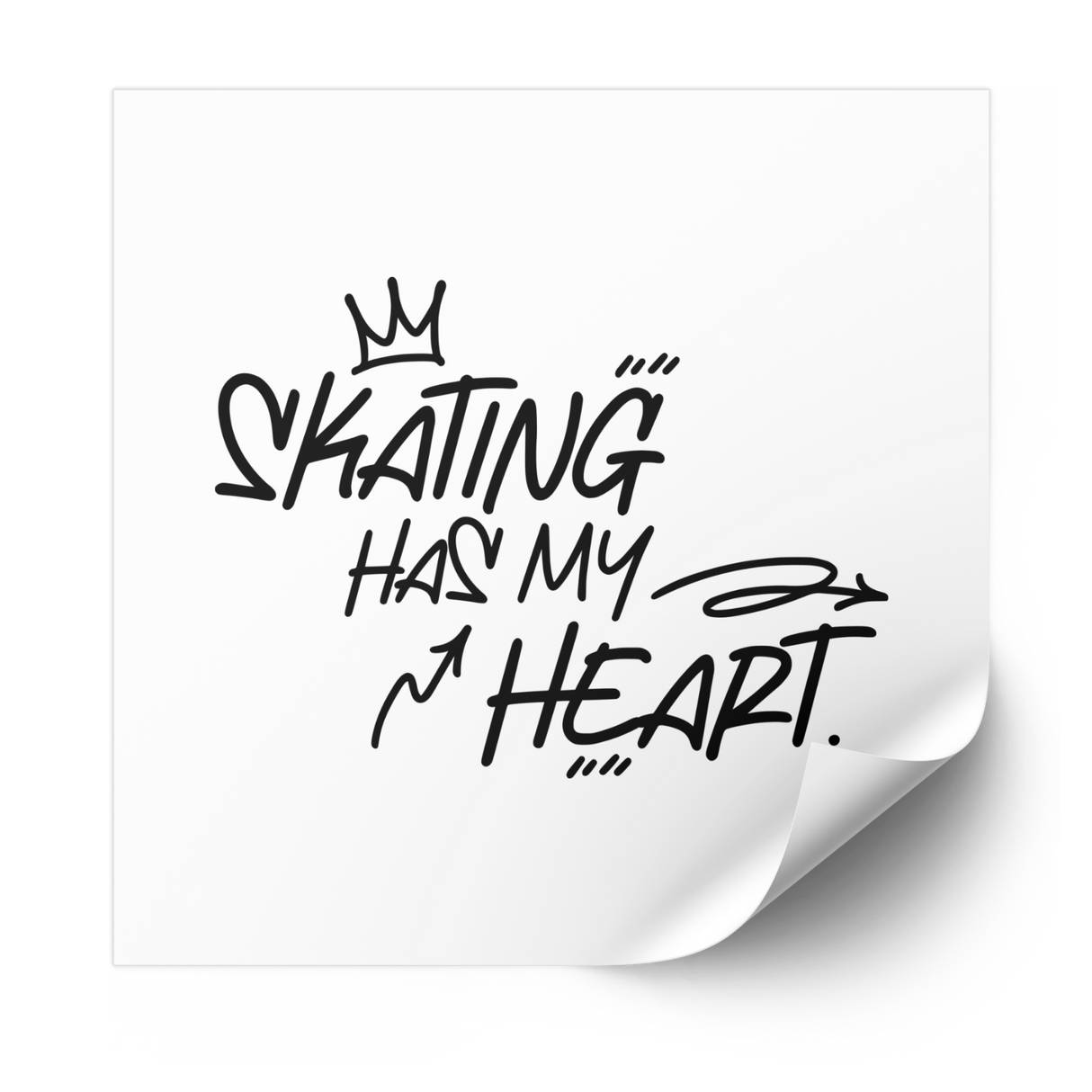 Skating Has My Heart Plastisol Heat Transfer