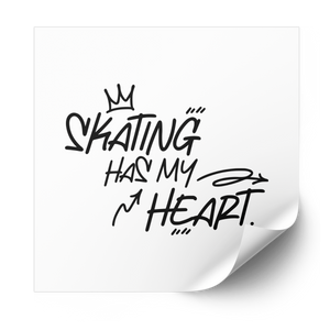 Skating Has My Heart Plastisol Heat Transfer - Adults Skate Too LLC