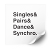 Singles Pairs Dance and Synchro Plastisol Heat Transfer