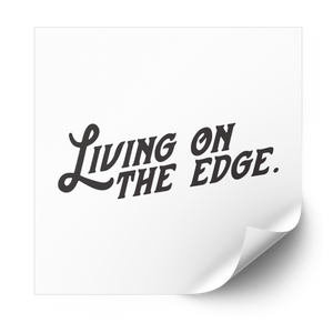 Living on the Edge Plastisol Heat Transfer - Adults Skate Too LLC