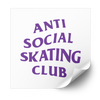 Anti Social Skating Club Plastisol Heat Transfer