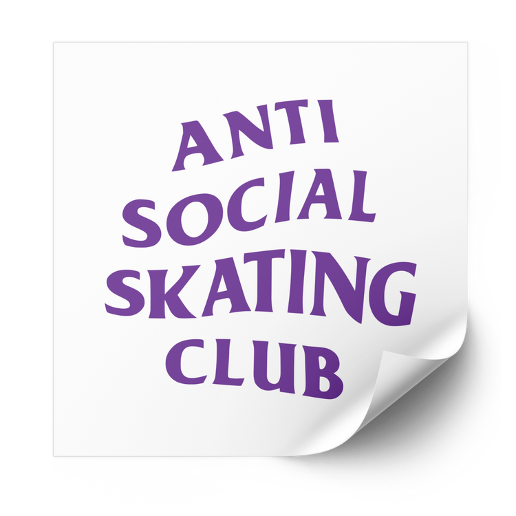 Anti Social Skating Club Plastisol Heat Transfer - Adults Skate Too LLC