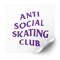 Anti Social Skating Club Plastisol Heat Transfer