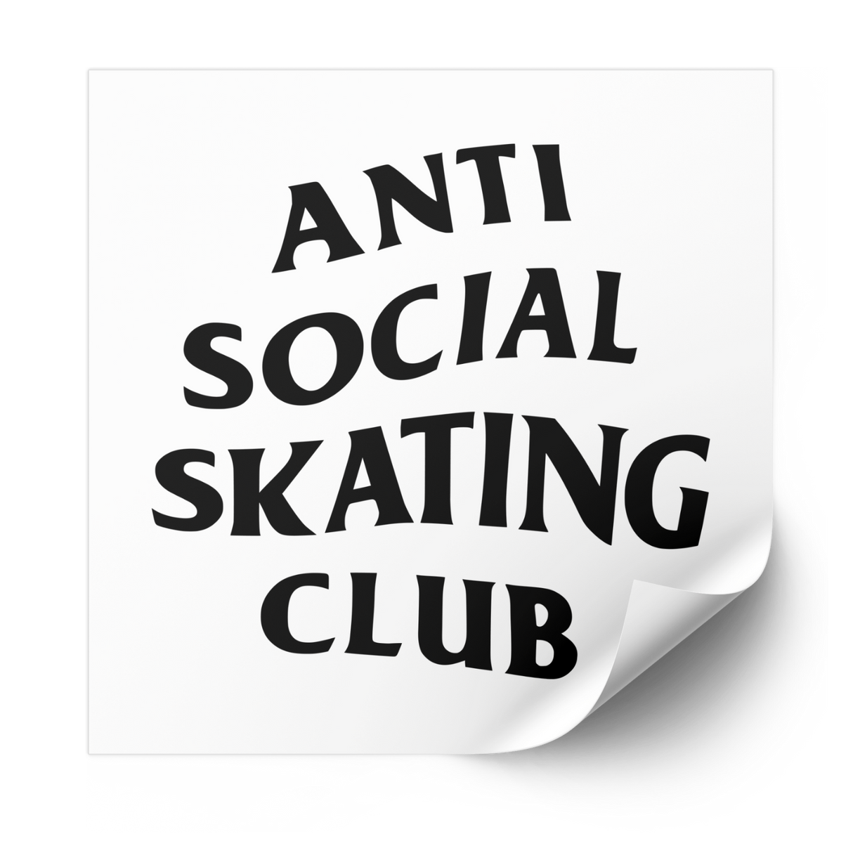 Anti Social Skating Club Plastisol Heat Transfer